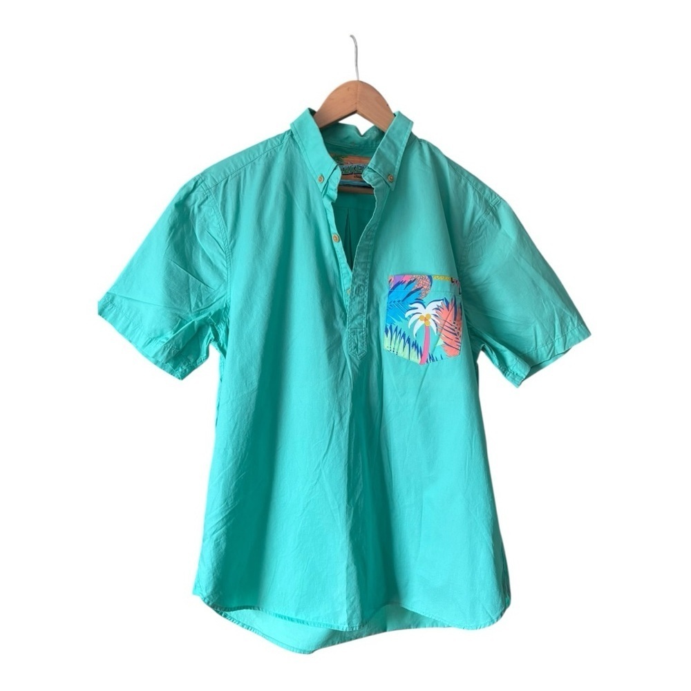 Chubbies The Nutter Button Down Short sleeve Cotton Palm Tree Size Large
